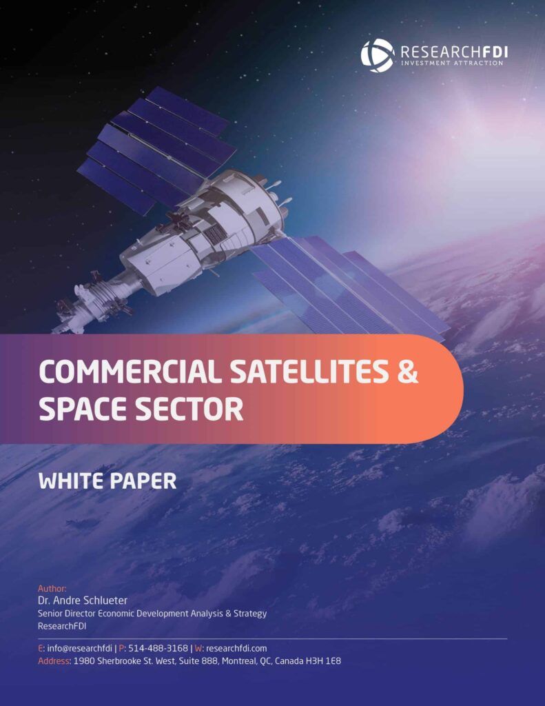 White paper cover image for Commercial Satellites & Space Sector