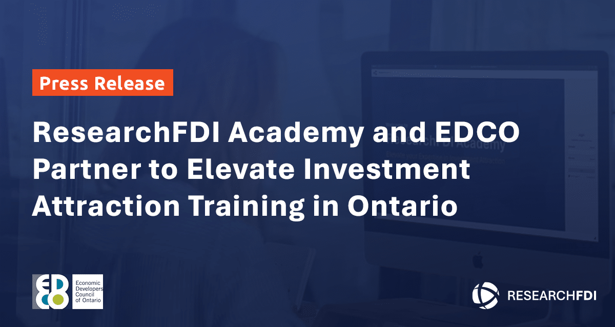 Featured image for ResearchFDI Academy and EDCO Partner to Elevate Investment Attraction Training in Ontario