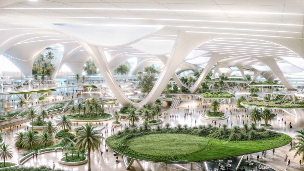 mega airport economical growth Dubais Al Maktoum International Airport